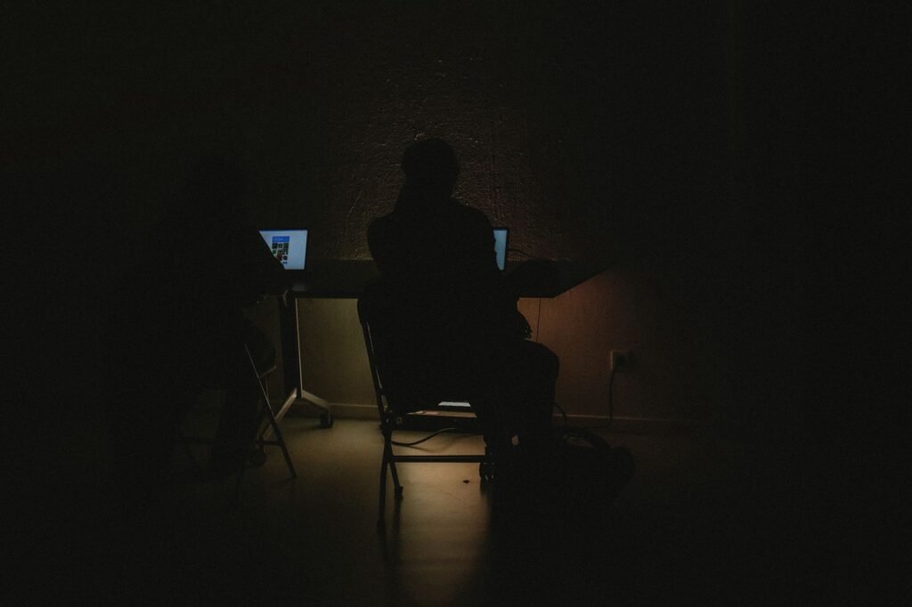 visitors registering themselves.